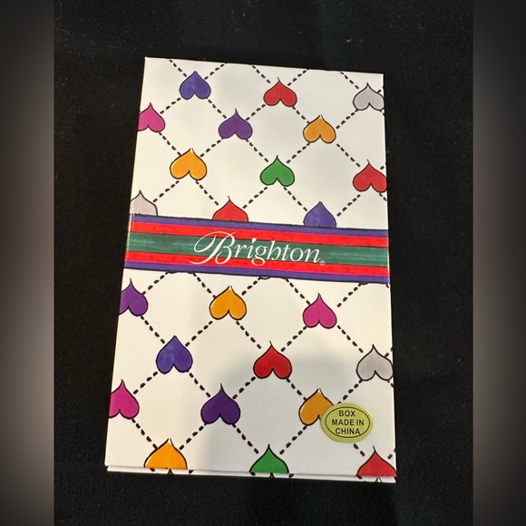 Brighton NWT Neptune’s Rings Earrings with Purple Stone and Crystals - Picture 7 of 7